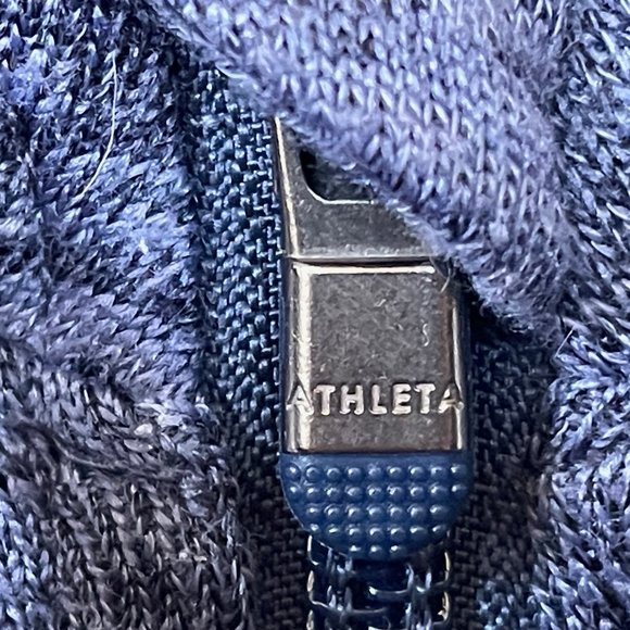 Athleta Techie Sweat Anorak in Navy Heather - Picture 9 of 10